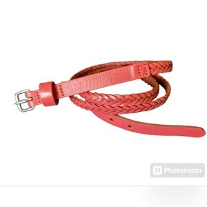 💥3 for$12 moving sale💥 Skinny braided pink leather Gap belt size large